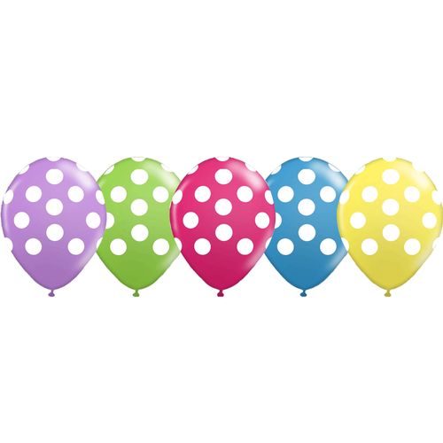 Balão Ballontech Bolinhas Primavera - Nº 10(25cm) - 25 Unidades