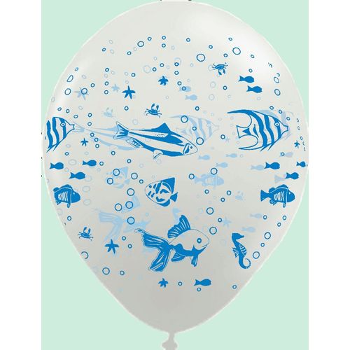 Balão Ballontech Peixes Nº 10(25cm) - 25 Unidades