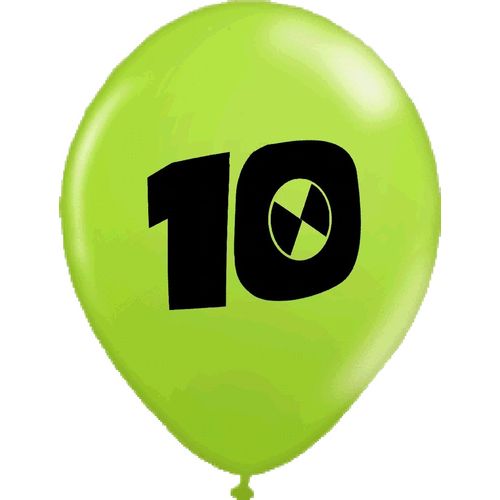 Balão Ballontech Ben 10 Nº 10(25cm) - 25 Unidades