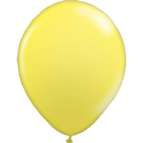 Balão Ballontech Amarelo Limão - Nº 7(17,5cm) -50 Unidades