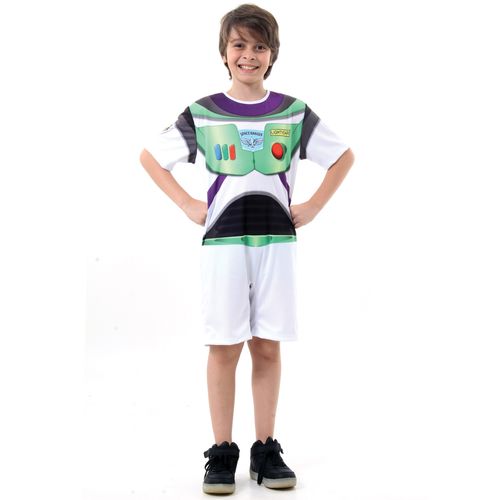 Fantasia Buzz Lightyear Infantil Macacão Curto - Disney - Toy Story