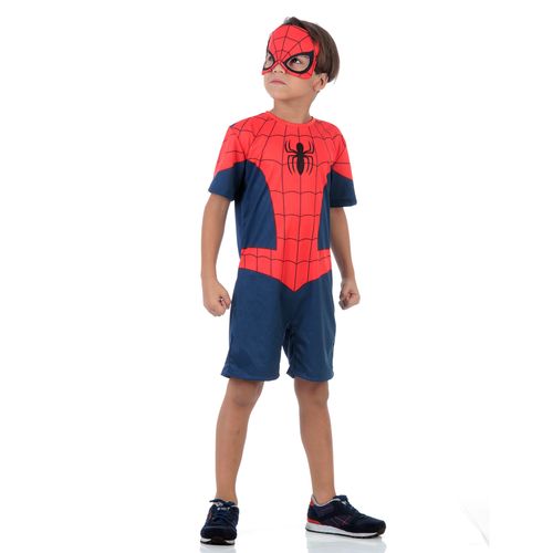 Fantasia Homem Aranha Infantil Original com Máscara - Marvel