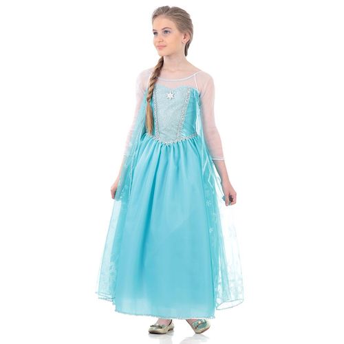 Fantasia Elsa Frozen Vestido Infantil Luxo - Disney