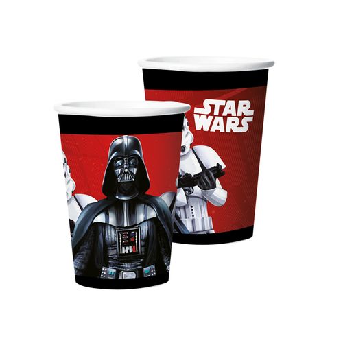 Copo Papel 180 ML 8 Unidades - Star Wars - Regina Festas