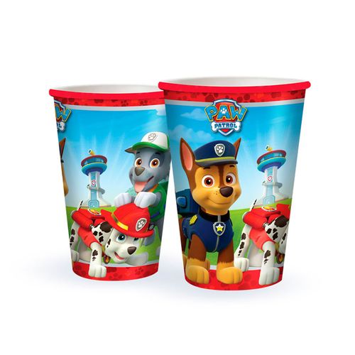 Copo Papel 180 ML 8 Unidades - Patrulha Canina- Regina Festas
