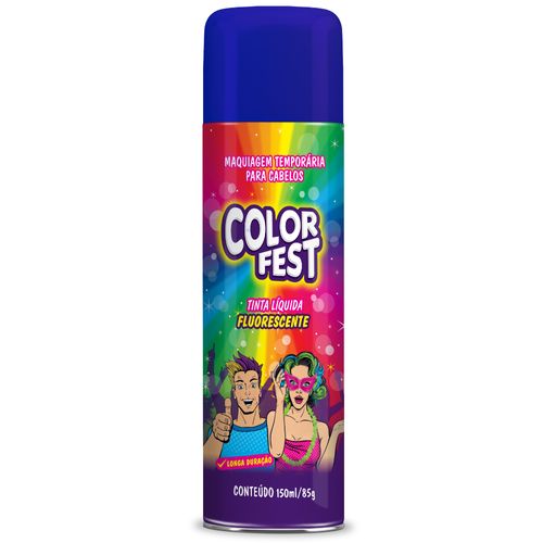 Spray Tinta de Cabelo - Liquida Azul