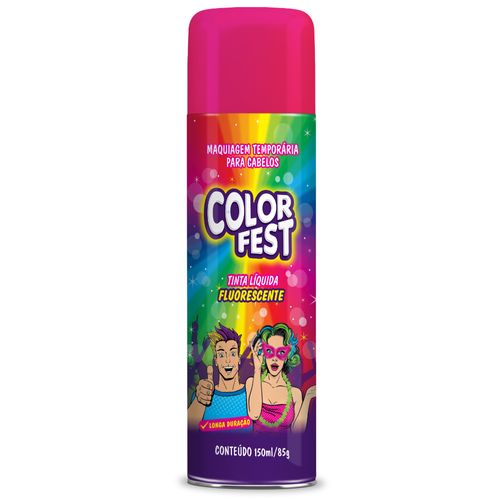 Spray Tinta de Cabelo - Liquida Rosa