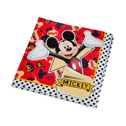 Guardanapo Folha Dupla 16 Unidades - Mickey Classico - Regina Festas