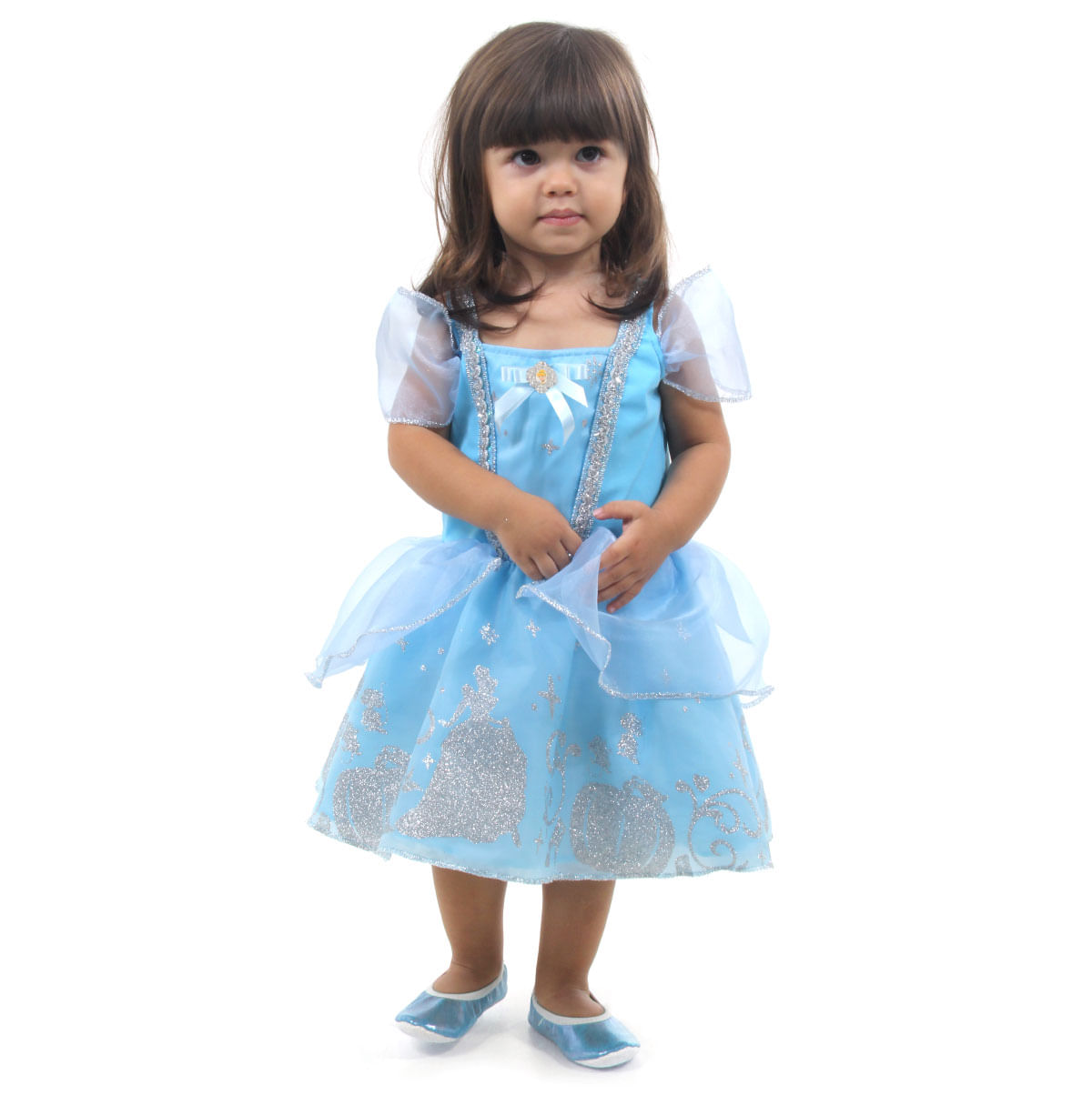 Roupa best sale cinderela infantil