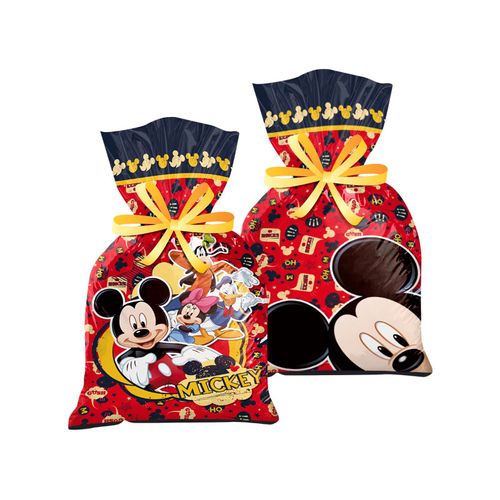Sacola Plástica 8 Unidades - Mickey Classico - Regina Festas