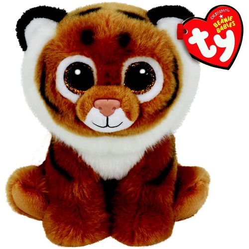 Pelúcia Beanie Babies Médio - Tigre Marrom Tiggs