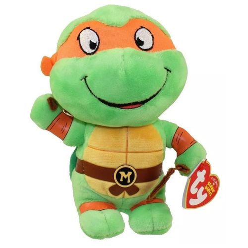 Pelúcia Beanie Babies Boos Ty - Michelangelo - As Tartarugas Ninjas