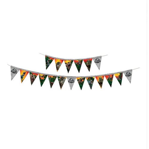 Faixa Feliz Aniversário - Jurassic World - Festcolor