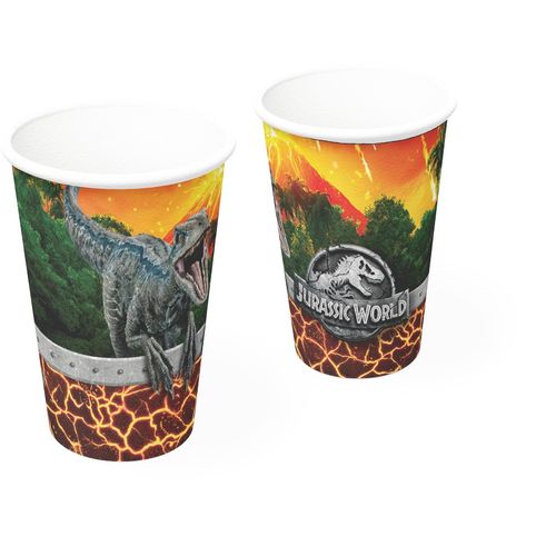 Copo Papel 200ML 8 Unidades - Jurassic World 2 - Festcolor