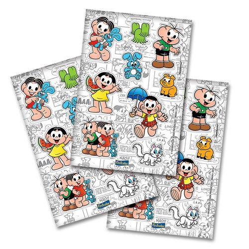 Adesivo Especial 4 Cartelas - Turma da Monica - Festcolor
