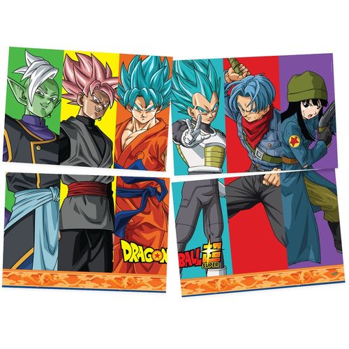 Painel Grande com 4 Laminas - Dragon Ball - Festcolor