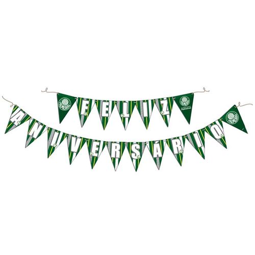 Faixa Feliz Aniversário - Palmeiras - Festcolor