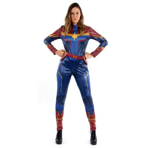 Fantasia Capitã Marvel Adulto Luxo - Captain Marvel
