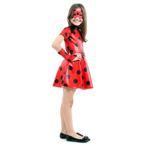 Fantasia LadyBug Vestido Infantil - Miraculous