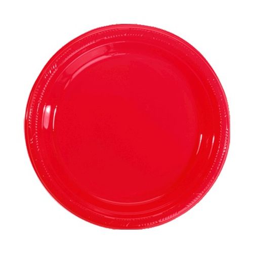 Prato 22 CM Color 8 Unidades - Vermelho - Festcolor