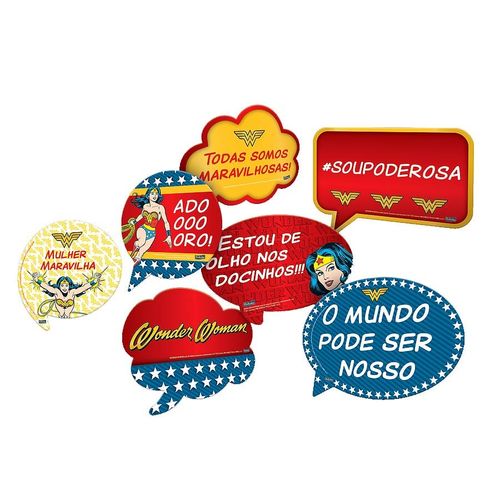 Kit Placas - Mulher Maravilha - Festcolor