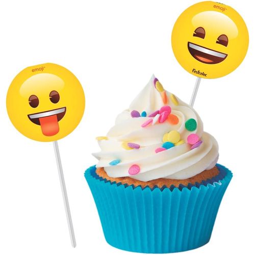 Bandeirinha para Docinhos 8 Unidades - Emoji - Festcolor