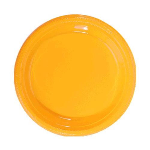 Prato 22 CM Color 10 Unidades - Amarelo - Festcolor