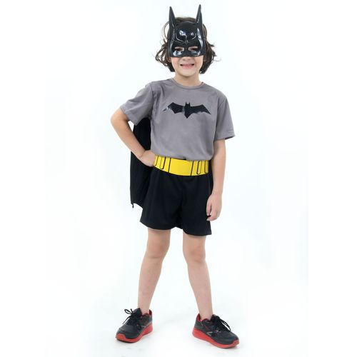 Fantasia Batman Curto Infantil - Liga da Justiça