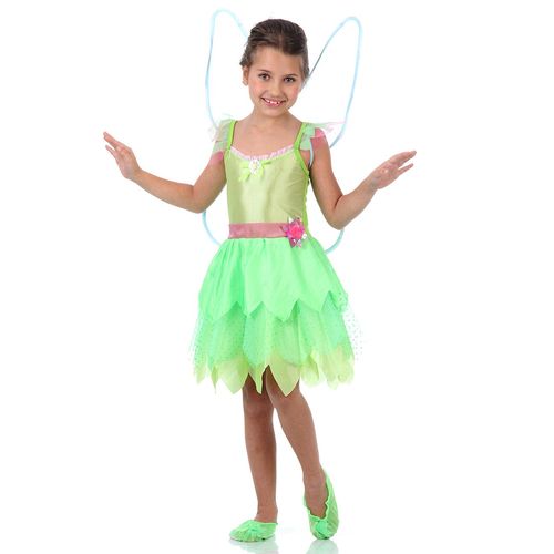 Fantasia Tinker Bell Sininho Infantil Luxo com Asas - Disney