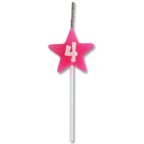 Vela Star Citrus - Rosa Número 4 - Festcolor