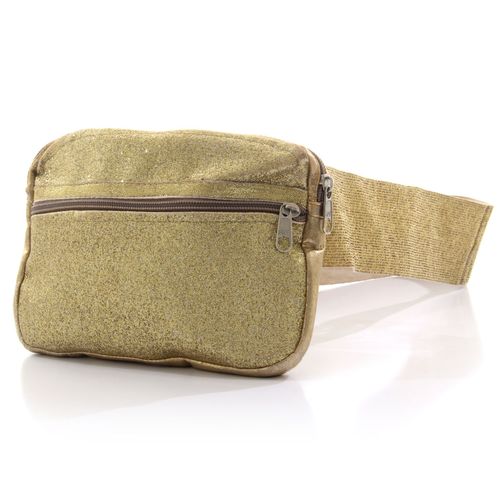 Pochete Glitter Dourada Adulto - Carnaval - Sula