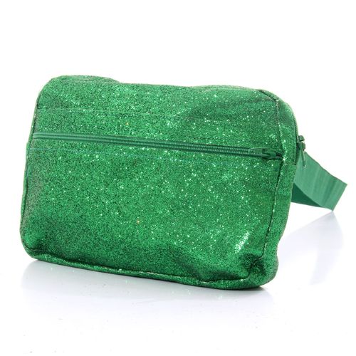Pochete Glitter Verde Adulto - Carnaval - Sula