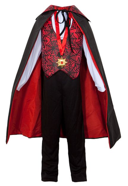 Fantasia de Vampiro Conde Drácula Infantil Halloween