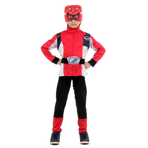 Fantasia Power Rangers Vermelho - Beast Morphers
