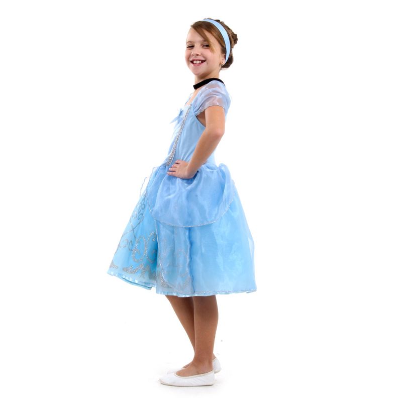 Fantasia Cinderela Infantil Luxo Princesas Disney G 9-12