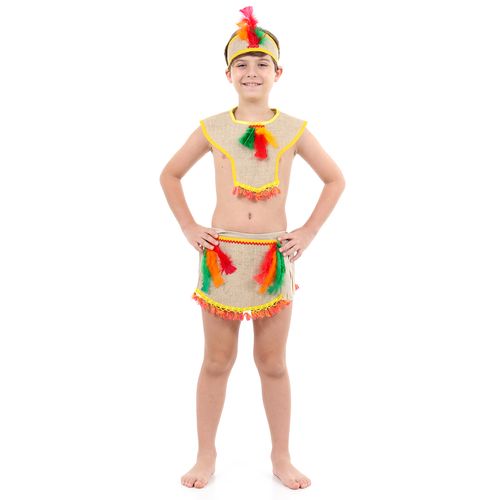 Fantasia Índio Brasileiro Masculino Infantil - Índios