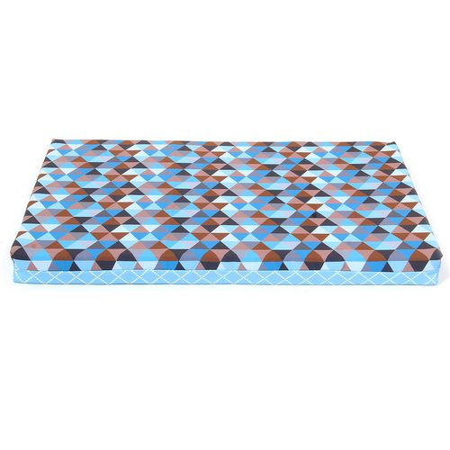 Colchonete para Cachorros Dupla Face - Triângulo Azul