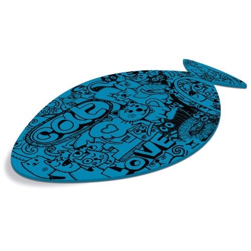 Jogo Americano para Gatos EVA - Cat Graffiti Azul