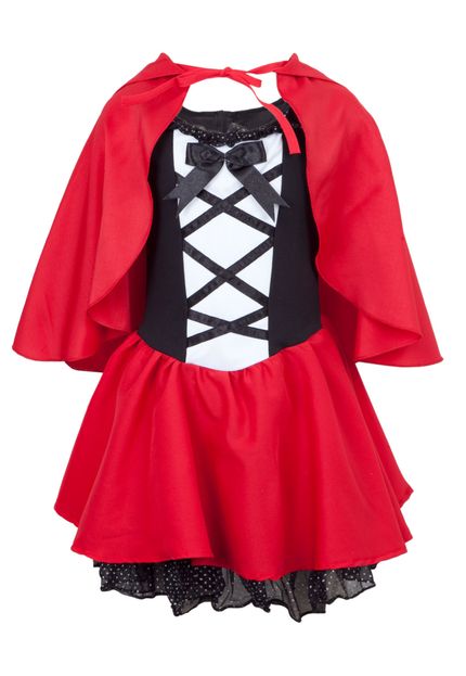 Fantasia Chapeuzinho Vermelho Infantil Luxo Era uma vez