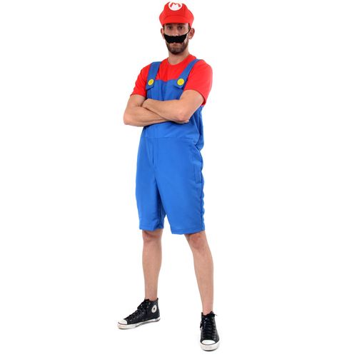 Fantasia Mario Curto Adulto Verão - Super Mario World