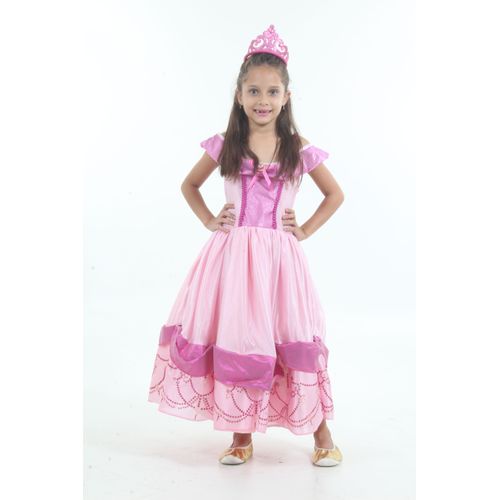 Fantasia Princesa Pink Infantil - Era uma vez