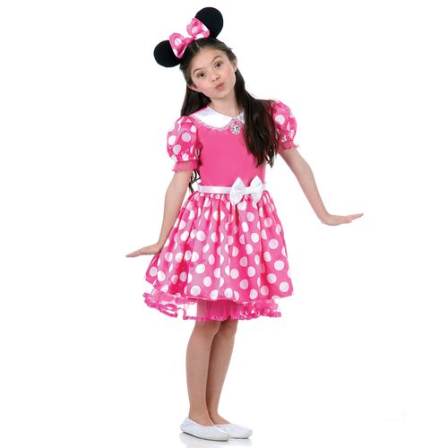 Fantasia Minnie Rosa Infantil - Disney