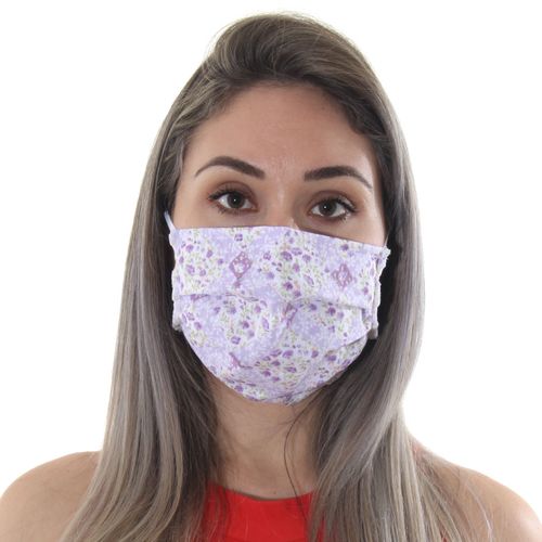 Kit 50 Máscaras de Tecido Dupla Camada Lavável Adulto - Sortidas