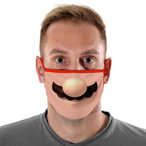 Máscara de Proteção Adulto - Super Mario - Mask4all