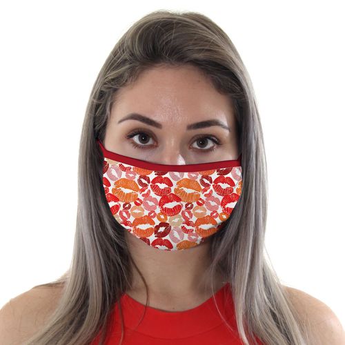 Máscara de Proteção Adulto - Beijos - Mask4all
