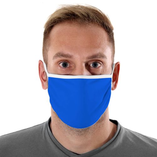 Máscara de Proteção Adulto - Azul e Branco - Mask4all