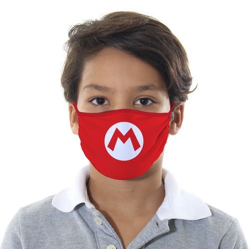Máscara de Proteção Infantil - Super Mario - Mask4all