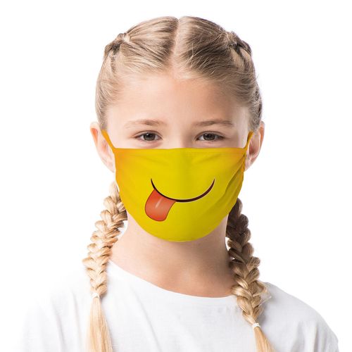Máscara de Proteção Adulto - Emoji Lingua - Mask4all
