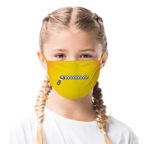 Máscara de Proteção Infantil - Emoji Ziper - Mask4all