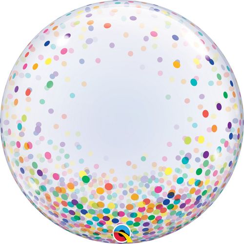 Balão Bubbles Deco 24 Polegadas - 61cm - Confete Colorido - Qualatex